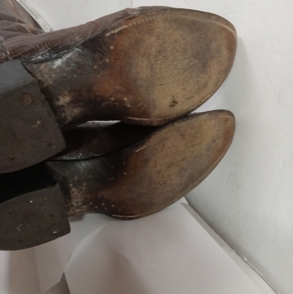 Vintage Iguana Boots Nocona Men's Lizard Exotic Leather Sz 8D Style 28170 - Picture 6 of 11